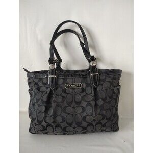 Coach F15146 Black East West Signature Tote
